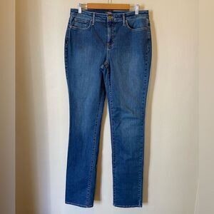 NYDJ NWOT Lift Tuck Technology Sheri Slim High Rise denim jeans 10T